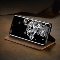 Matowy skórzane etui z klapką pokrywa dla Samsung A71 A51 A70 A50 A40 A30 A20 A10 portfel etui S21 5G S20 Ultra uwaga 10 Plus S10 S10e S9 S8 S7 3